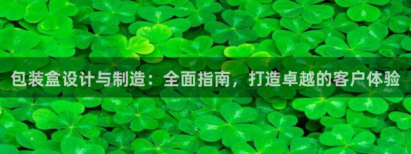 彩神8彩平台客服：包装盒设计与制造：全面指南，打造卓越的客户